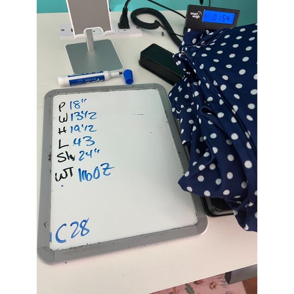 Montgomery Ward 70s does 50s Blue Polka Dot Dress Bow Neck Knit Sz 8 S/M - Picture 9 of 9